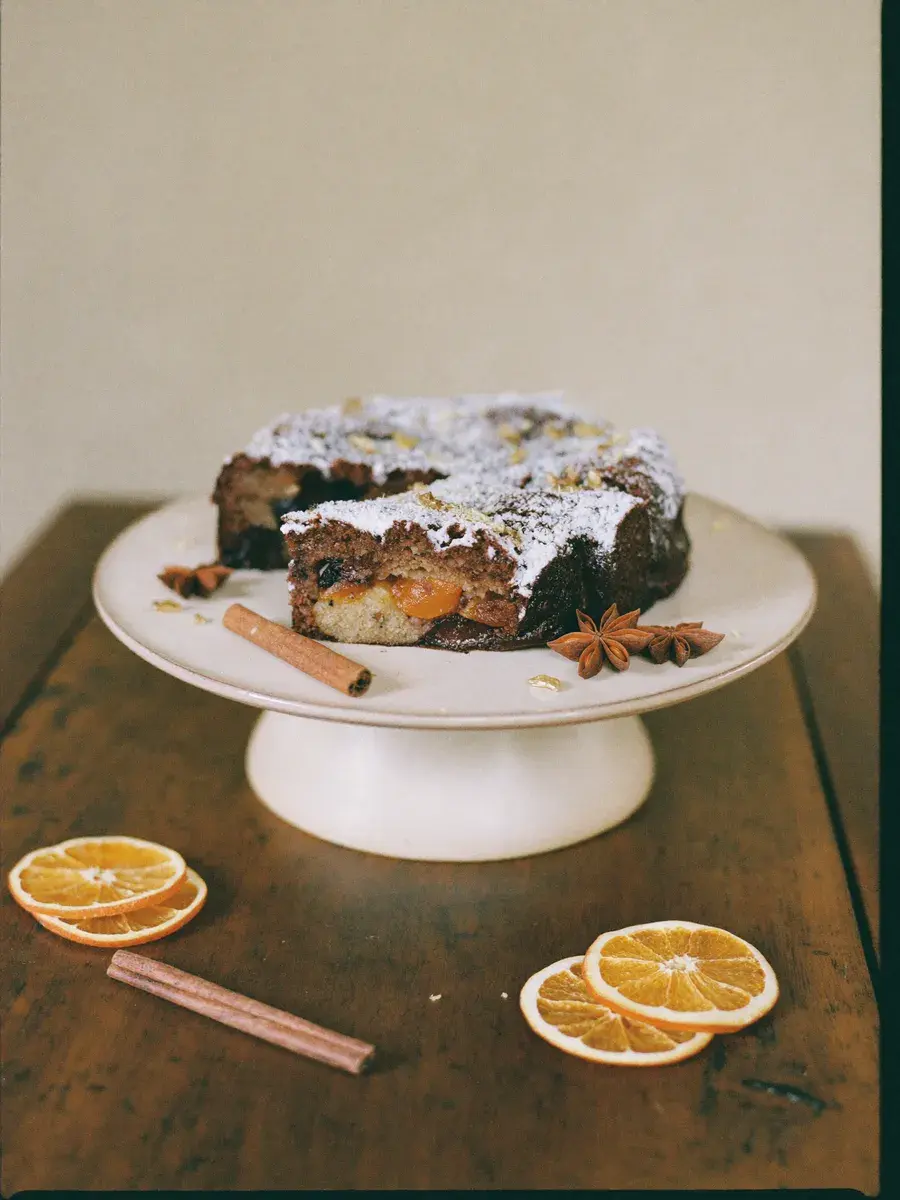 Christmas Plum Cake — Soaked dry fruits, brandy, warm spice — the way grandmother used to make it.
