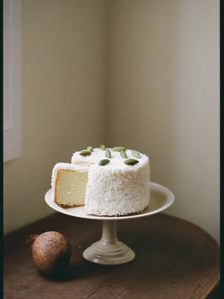 Kerala Coconut Dream — Tender coconut, fresh shavings, a hint of cardamom — Kerala in a slice.